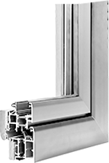 Aluminum doors frame profile