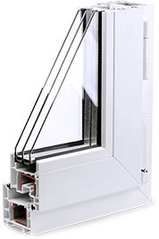 Vinyl doors frame profile